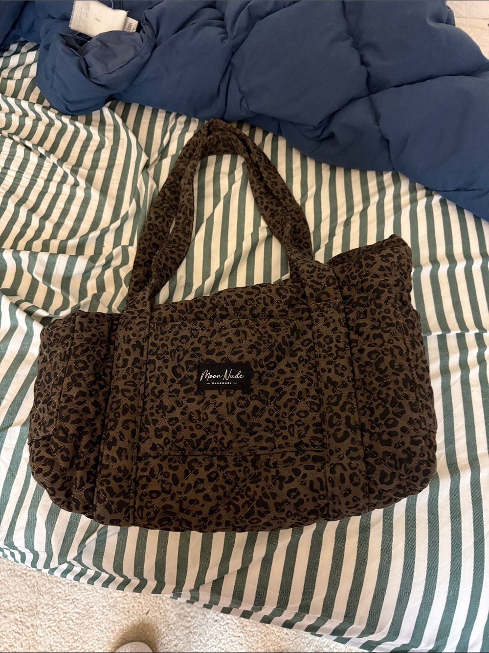 New without tags Moon Nude Leopard tote.